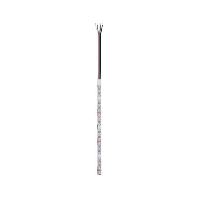 Flexibele LED-strip met witte LEDs en meerkleurige draden voor veelzijdige verlichting