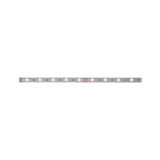 Flexible LED strip with warm white LEDs on silver board for decorative lighting solutions