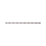 Flexible LED strip with warm white LEDs on silver board for decorative lighting solutions