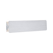 Modern wall-mounted light fixture in brushed silver aluminum for indoor lighting