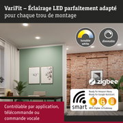 VariFit éclairage LED encastré avec blanc réglable et fonction dimmable pour maison connectée
