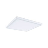 Square white LED ceiling light made of plastic for modern room lighting