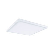 Square white LED ceiling light made of plastic for modern room lighting