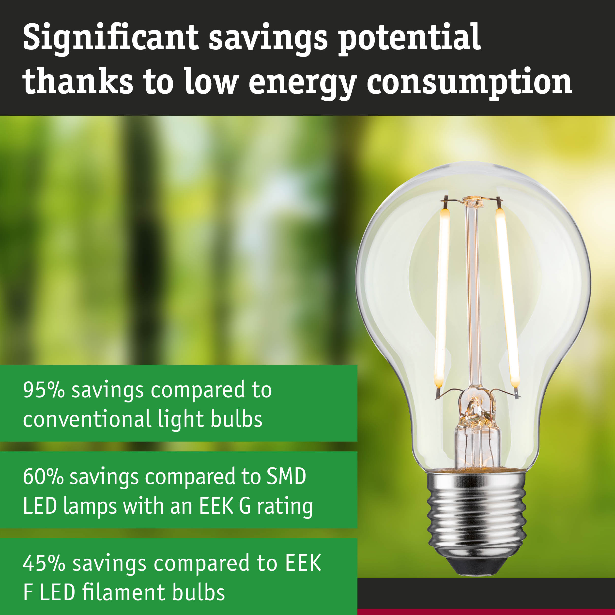 Energy-saving clear glass LED light bulb with silver base for eco-friendly lighting solutions