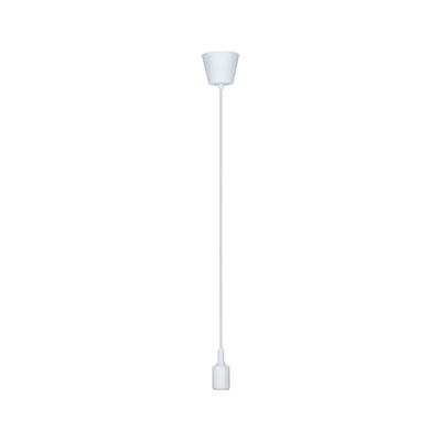 Weißes Pendel-Lampenkabel aus Kunststoff für moderne LED-Hängeleuchten mit minimalistischer Optik