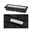Solar Encastré de sol LED Domenic IP67 3000K 6lm Noir Lumière LED encastrée au sol en métal noir avec design rectangulaire et lumière blanche chaude pour extérieur