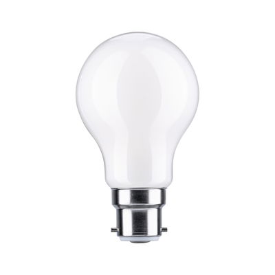 White LED light bulb with metal base for energy-efficient home lighting