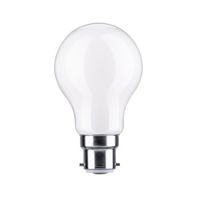 Weiße LED-Glühbirne mit Metallfassung für energiesparende Beleuchtung im Haushalt