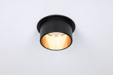 Plafonnier noir en métal avec lumière LED blanc chaud pour un éclairage intérieur moderne