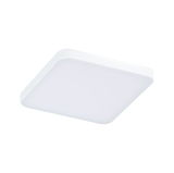 Square white LED ceiling light made of plastic for modern room lighting