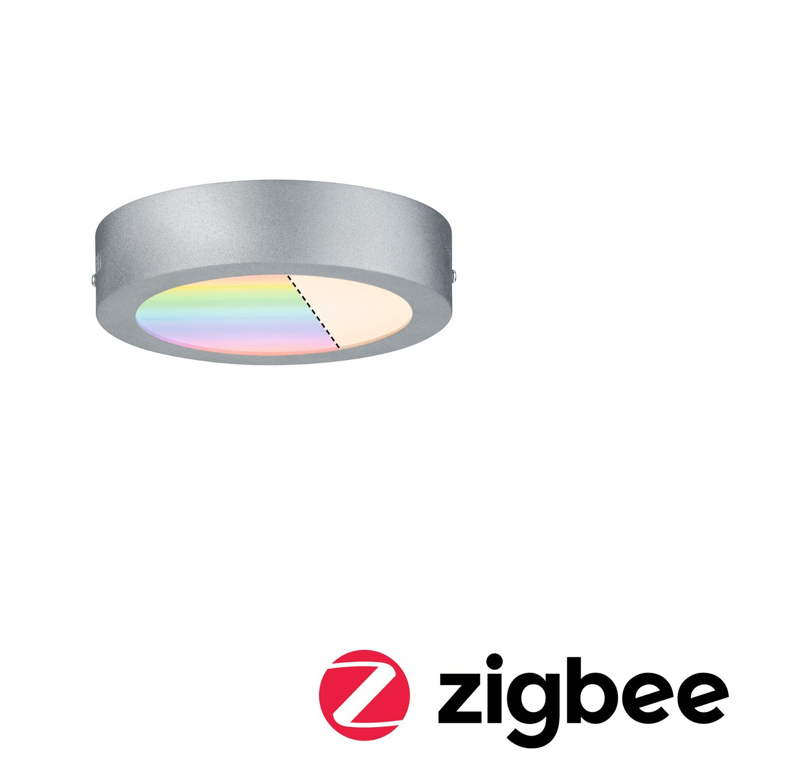 LED-paneel Smart Home Zigbee 3.0 Cesena rond 170mm 9W 500lm RGBW Chroom mat dimbaar