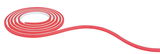 Red flexible LED light strip for decorative lighting and accent illumination in interiors.
