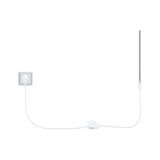 Weißes LED-Lichtband mit Schalter und Stecker, energiesparende Beleuchtungslösung für Innenräume