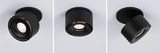 Moderne sort metal LED-loftspot med justerbar vinkel til alsidig belysning i hjemmet