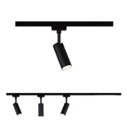URail Rail spot Tubo Starter set 3x166lm 3x4,5W 3000K 230V Black matt