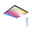 Panneau LED Velora Rainbow dynamicRGBW carré 450x450mm 19W 1690lm RGB+ Noir gradable Plafonnier LED carré avec changement de couleur et télécommande, design moderne pour salons