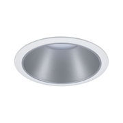Runder Einbaustrahler aus Aluminium in Weiß und Grau für moderne LED-Deckenbeleuchtung