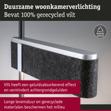 Duurzame woonkamerverlichting met 100% gerecycled zwart vilt voor milieuvriendelijke LED-lampen en geluidsabsorptie
