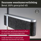 Duurzame woonkamerverlichting met 100% gerecycled zwart vilt voor milieuvriendelijke LED-lampen en geluidsabsorptie