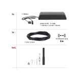 Alimentation noire 60W 12V DC avec câble de 12m et kit de montage pour éclairage LED jusqu'à 6m