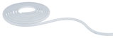 White flexible LED light strip made of plastic, perfect for modern lighting solutions.