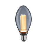 LED bulb with smoked glass and warm white light for energy-efficient lighting solutions