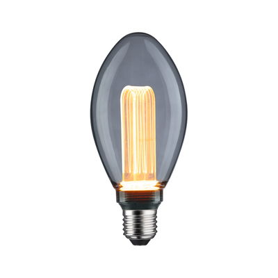 LED bulb with smoked glass and warm white light for energy-efficient lighting solutions