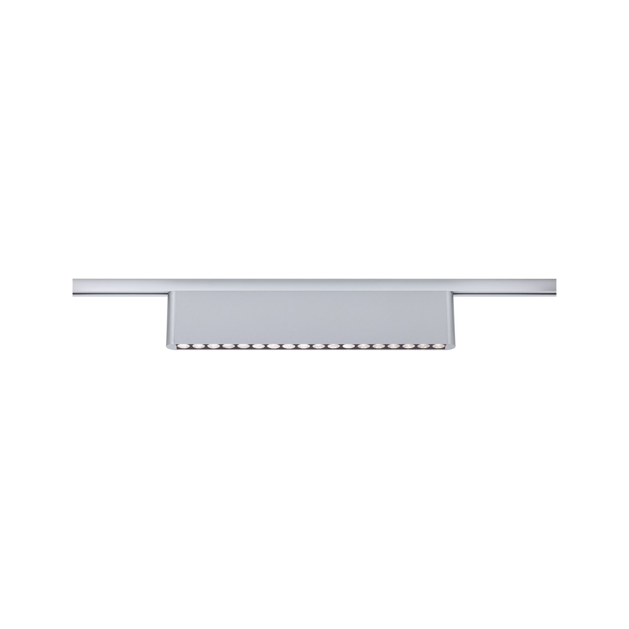 URail Lightbar 3-Step-Dim Zelos 1100lm 10W 4000K dæmpbar 230V Krom mat Moderne LED-skinne i sølv aluminium med varmt hvidt lys til alsidig rumbelysning