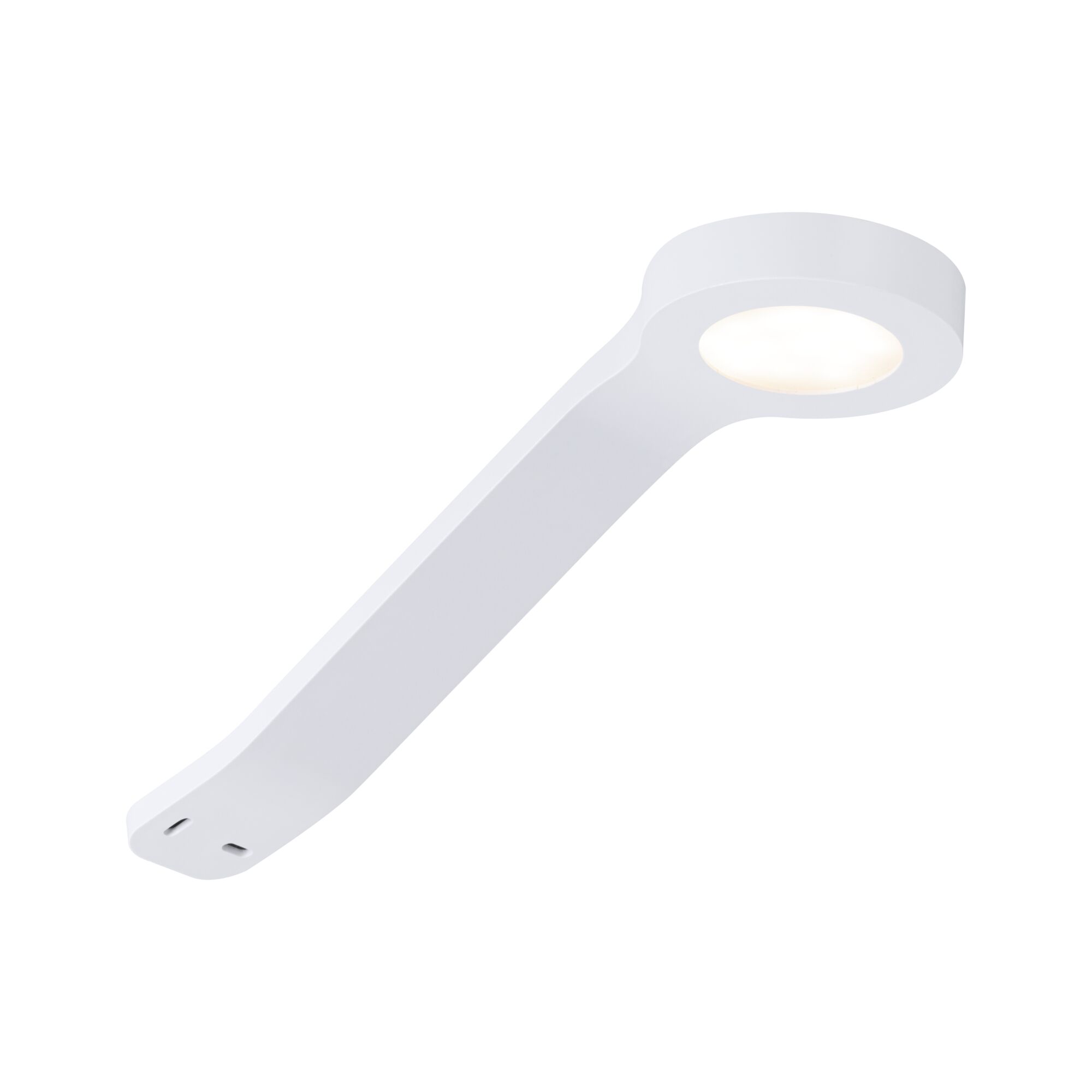Weißer LED-Unterbauleuchte aus Kunststoff mit warmweißem Licht für moderne Küchenbeleuchtung