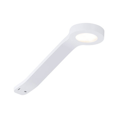 White LED under-cabinet light made of plastic with warm white light for modern kitchen lighting