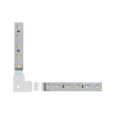 Bande LED avec connecteur en L en plastique blanc pour solutions d'éclairage intérieur flexibles