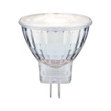 Klares MR16 LED-Leuchtmittel mit Glasgehäuse und zwei Metallstiften für energiesparende Beleuchtung