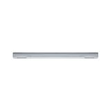 Slim silver aluminum LED light for modern indoor lighting and energy-efficient illumination solution