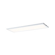 Flat rectangular white LED ceiling panel with even light distribution for modern indoor lighting
