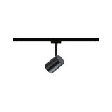 Zwarte aluminium spot op railsysteem voor flexibele LED binnenverlichting