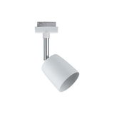 Spot LED moderne blanc en métal avec tête réglable pour un éclairage flexible