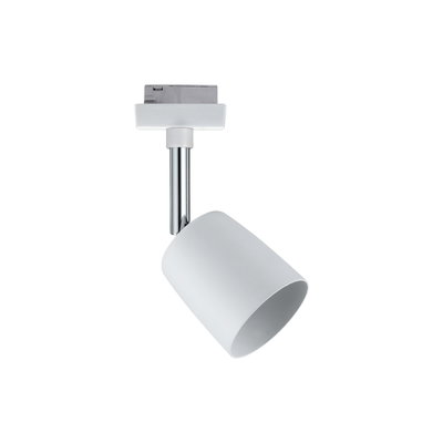 Modern white metal LED spotlight with adjustable head for flexible lighting solutions