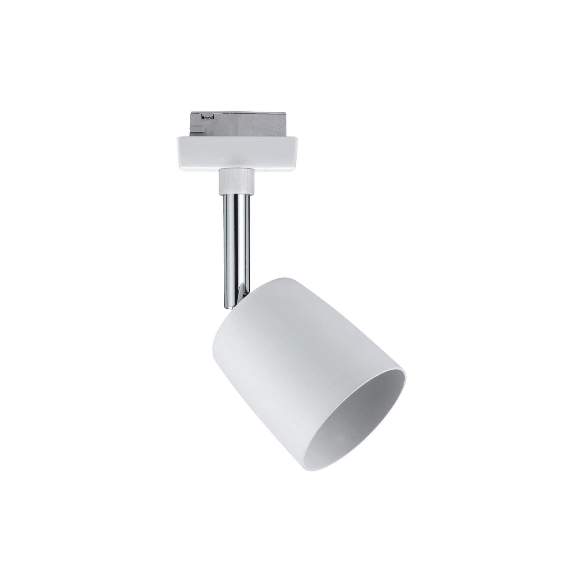 Spot LED moderne blanc en métal avec tête réglable pour un éclairage flexible