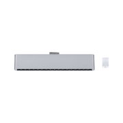 Silver metal LED linear spotlight with black light opening for modern indoor lighting solutions
