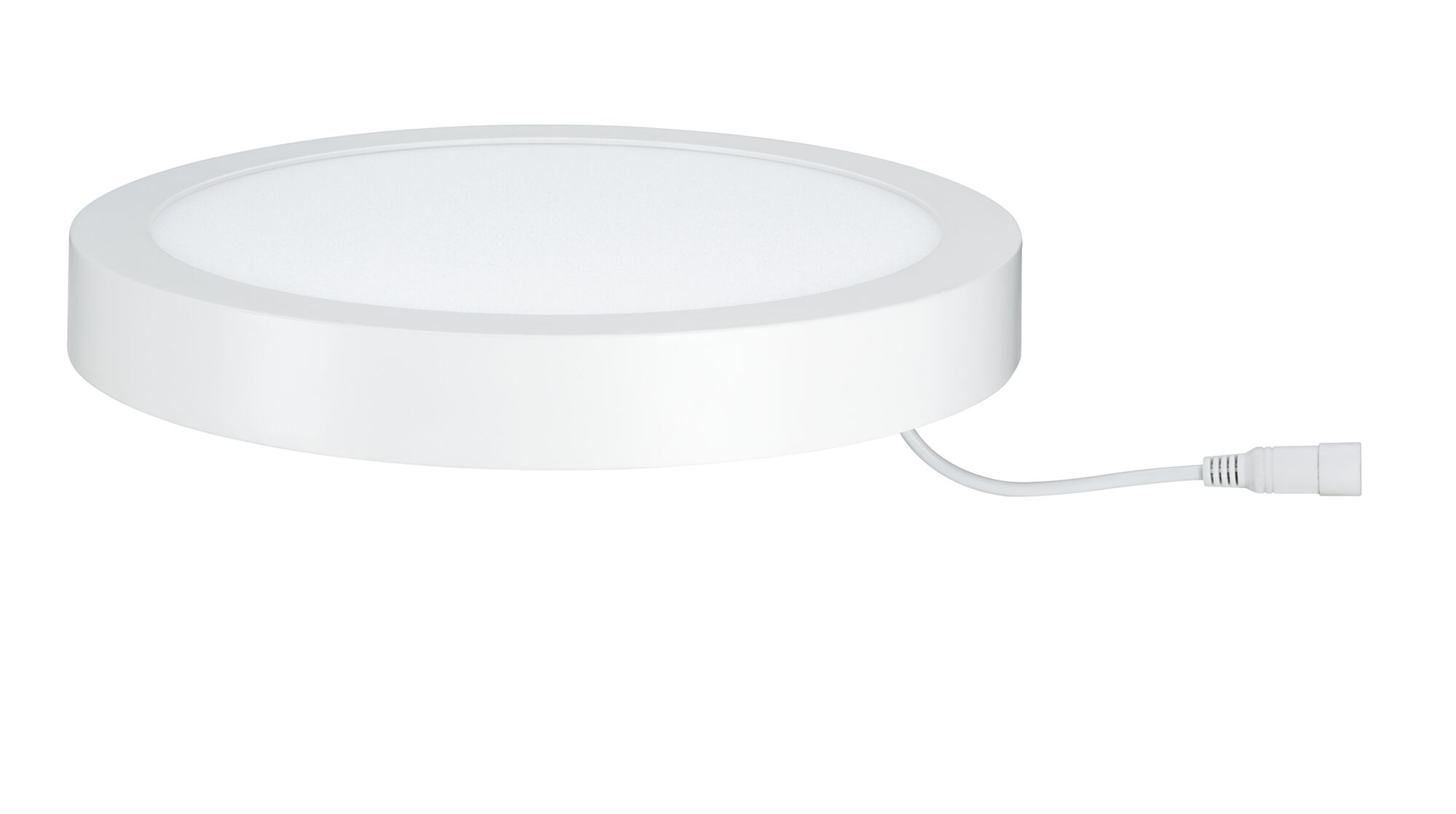 Rond wit LED-paneel met kabel, energiezuinige plafondlamp voor binnengebruik