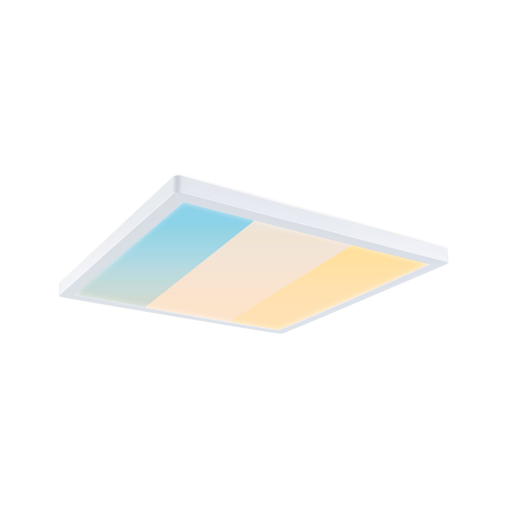 LED Panel Atria Shine White Select IP44 angular 298x298mm 15,7W 2100lm White Select White Rectangular LED ceiling light with white frame and adjustable color temperature gradient