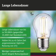LED-Lampe mit 3,5-fach längerer Lebensdauer und 50.000 Stunden Haltbarkeit im Vergleich zu herkömmlichen Lampen