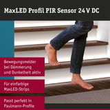 MaxLED Profil PIR Sensor 24 V DC für einfarbige LED-Strips mit Bewegungsmelder bei Dunkelheit
