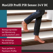 MaxLED Profil PIR Sensor 24 V DC aktiviert LED-Streifenbeleuchtung an Treppen bei Dunkelheit