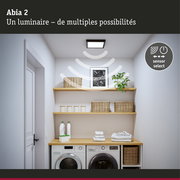 Panneau LED Abia 2 White Select Détecteur de mouvement crépusculaire (HF) carré 300x300mm 14W 900lm White Select Noir