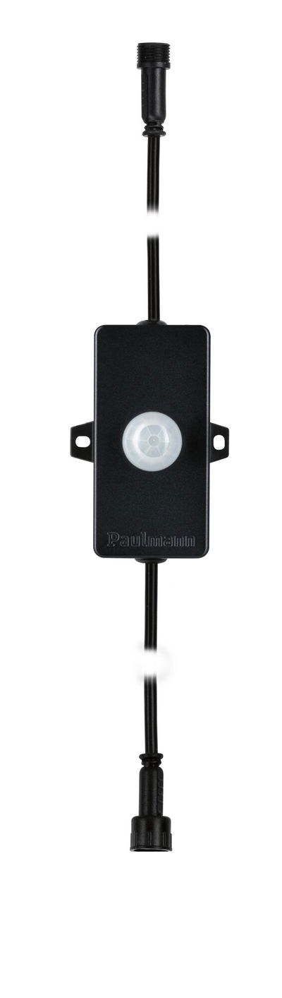 Zwarte Paulmann bewegingssensor met kabel en connector voor binnenverlichting