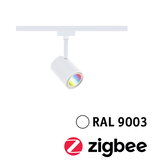 White metal LED spotlight with Zigbee support for smart lighting control