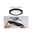 LED-indbygningspanel 2in1 Cover-it rund 225mm 16,5W 1200lm 4000K Sort Sort LED-indbygningslampe med hvid diffusor og metalbeslag, loftmontering med kabeltilslutning