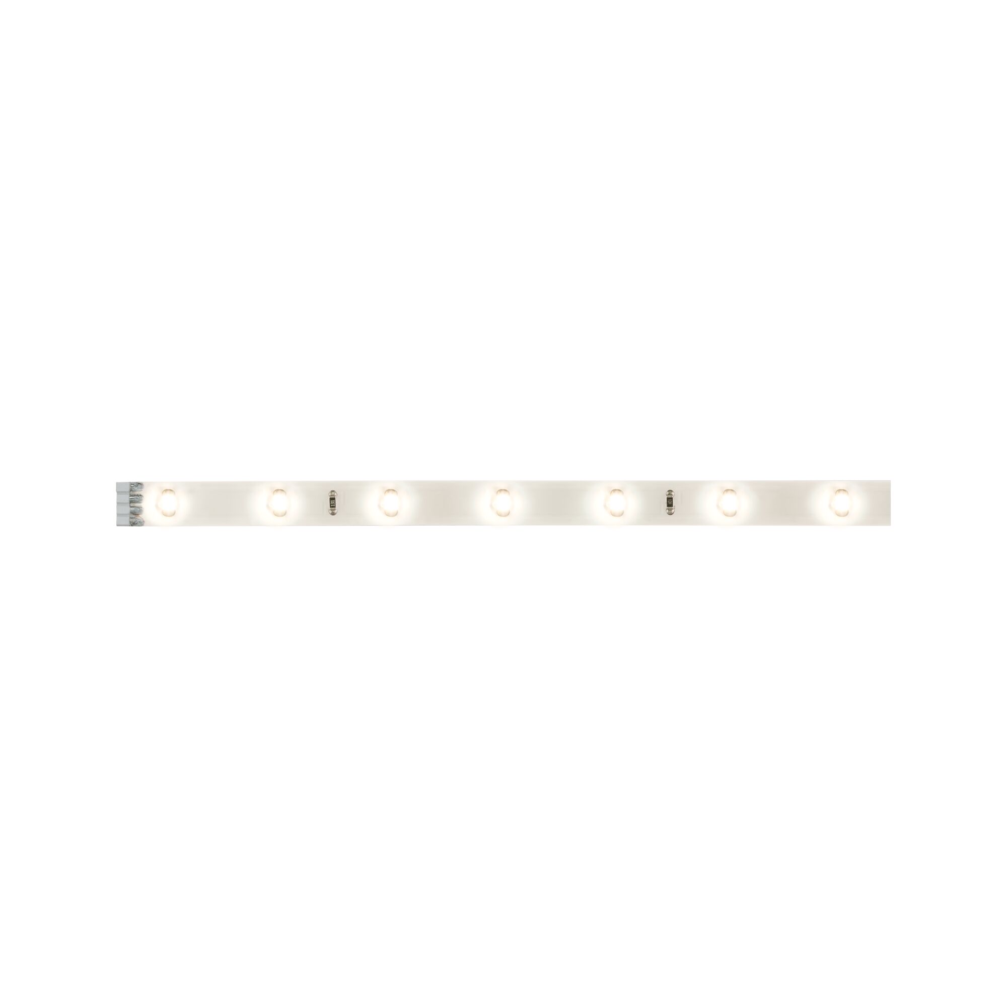 White LED light strip with multiple warm white lights for modern interior lighting