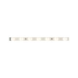 White LED light strip with multiple warm white lights for modern interior lighting